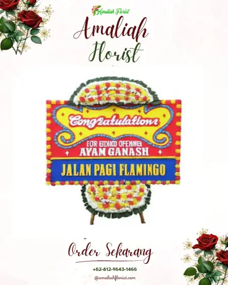 Sewa Papan Bunga Asahan Way Sindi